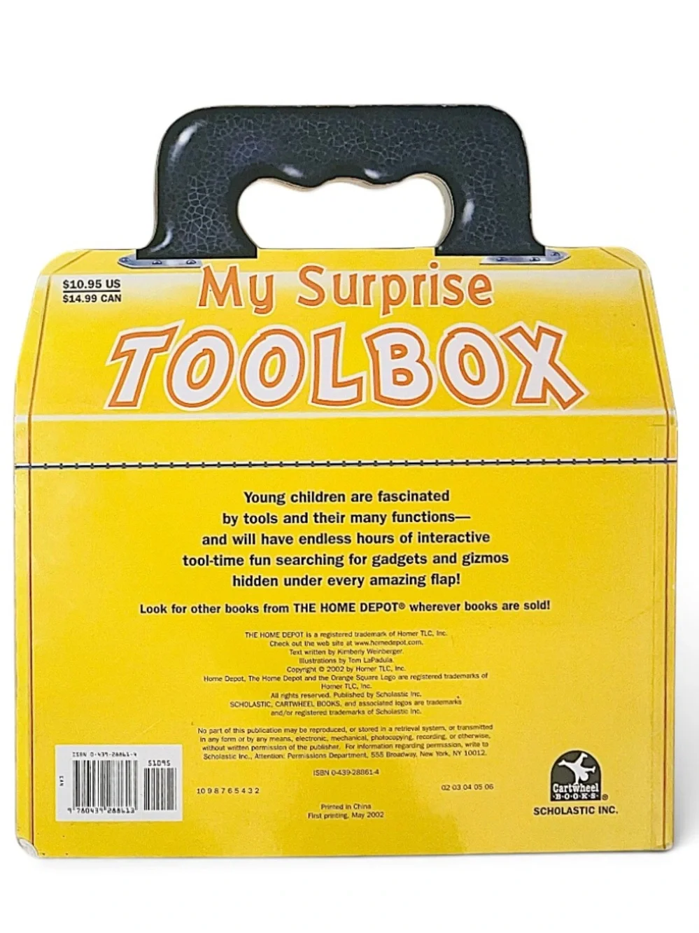 My Surprise Toolbox Board Book Scholastic Home Depot Lift-The-Flap 2002 Weinberg